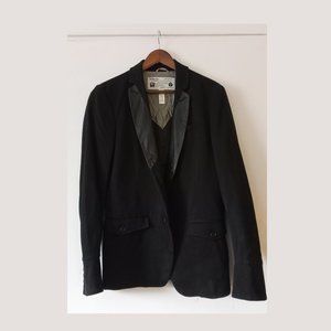 DIESEL - Leather collar blazer- Sz L